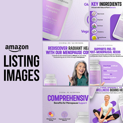 Listing Images-Evermore Nutrition amazon branding design graphic design graphicdesign illustration images listingimages logo photoshop