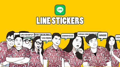 Preserving Memories with Line Stickers adobe illustrator art digital art graphic design illustration sticker design stickers
