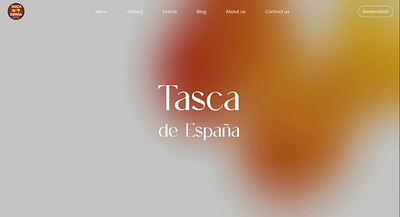 Tasca de Espana Restaurant Website design product design ui ux webdesign