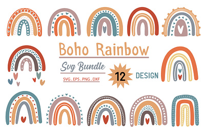 Boho Rainbows Bundle wallpaper