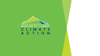 Wicklow County Council Climate Action Work branding environmental graphic design logo poster sustainability typography wicklow