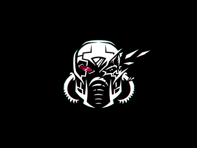 Cyberpunk Mask cyberpunk design futuristic glitch graphic design illustration logo mask motion graphics robot sportlogo