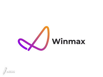 Winmax-Logo Design(Unused) app logo brand identity branding creative logo design gradient logo graphic design icon illustration logo logos minimal logo modern logo