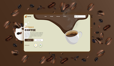 coffee ui website design figma ui ux website