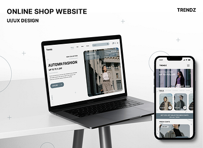 Trendz | Responsive shop website appdesign branding design figma interface mobileapp responisve ui uidesign uxdesign website