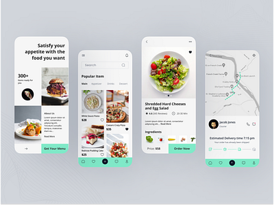Food Delivery App Design for Ghost/Cloud Kitchens busy professionals cloud kitchen app design convenience delivery updates ease of use food delivery app concept food delivery app design food discovery food lovers foodies ghost kitchen app design homebodies order placement payment options simplicity tracking ui design ux design variety virtual restaurants