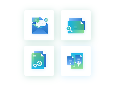 Blue-green icons about blue contact download free freebe green icon icons services set work