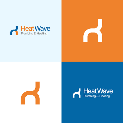 A plumbing business logo gas heating heatwave logo plumbing plumbingsite scotland services