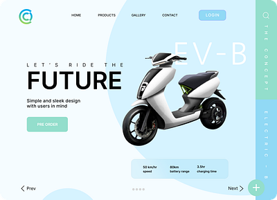 Landing page UI design graphic design ui