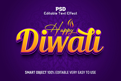 Happy Diwali 3d Psd Text Effect 3d effect 3d text effect diwali 3d text effect happy diwali new text text effect text style yellow