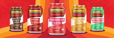 WONDERFIZZ SODA POP & CANDY SHOP banners branding design graphic design illustration logo photoshop poster ui ux vector