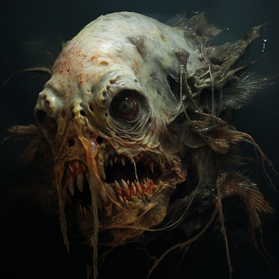 A Fish Rots From the Head Down creepy creepypasta fish gross halloween horror idiom teeth