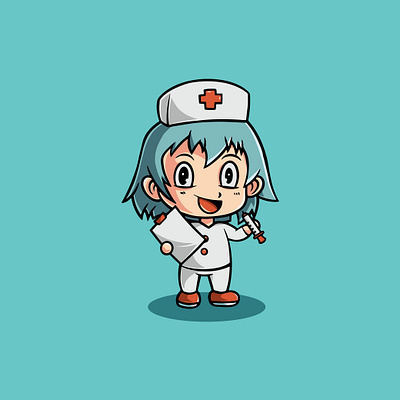 Cute Girl Doctor Illustration medic