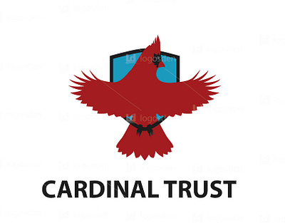 Cardinal trust logo logo art
