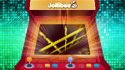 Spread the Joy ♪ Jollibee Key Visual Concept 8bit animation arcade art branding concept design fastfood game graphic design jollibee joy keyvisual kv machine motion graphics pixel poster retro spaghetti