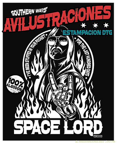 Space Lord artwork design drawing illustration