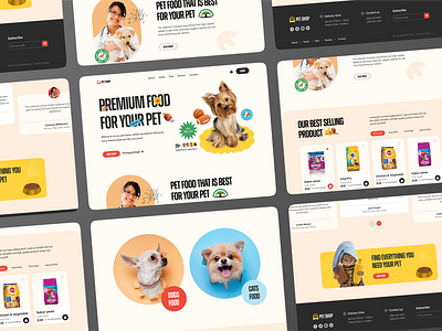 pet shop |ui ux design 3d animation branding graphic design logo motion graphics ui