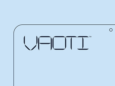 Vaoti - Real-Estate Consultation Company consultation futuristic logotype real estate wordmark