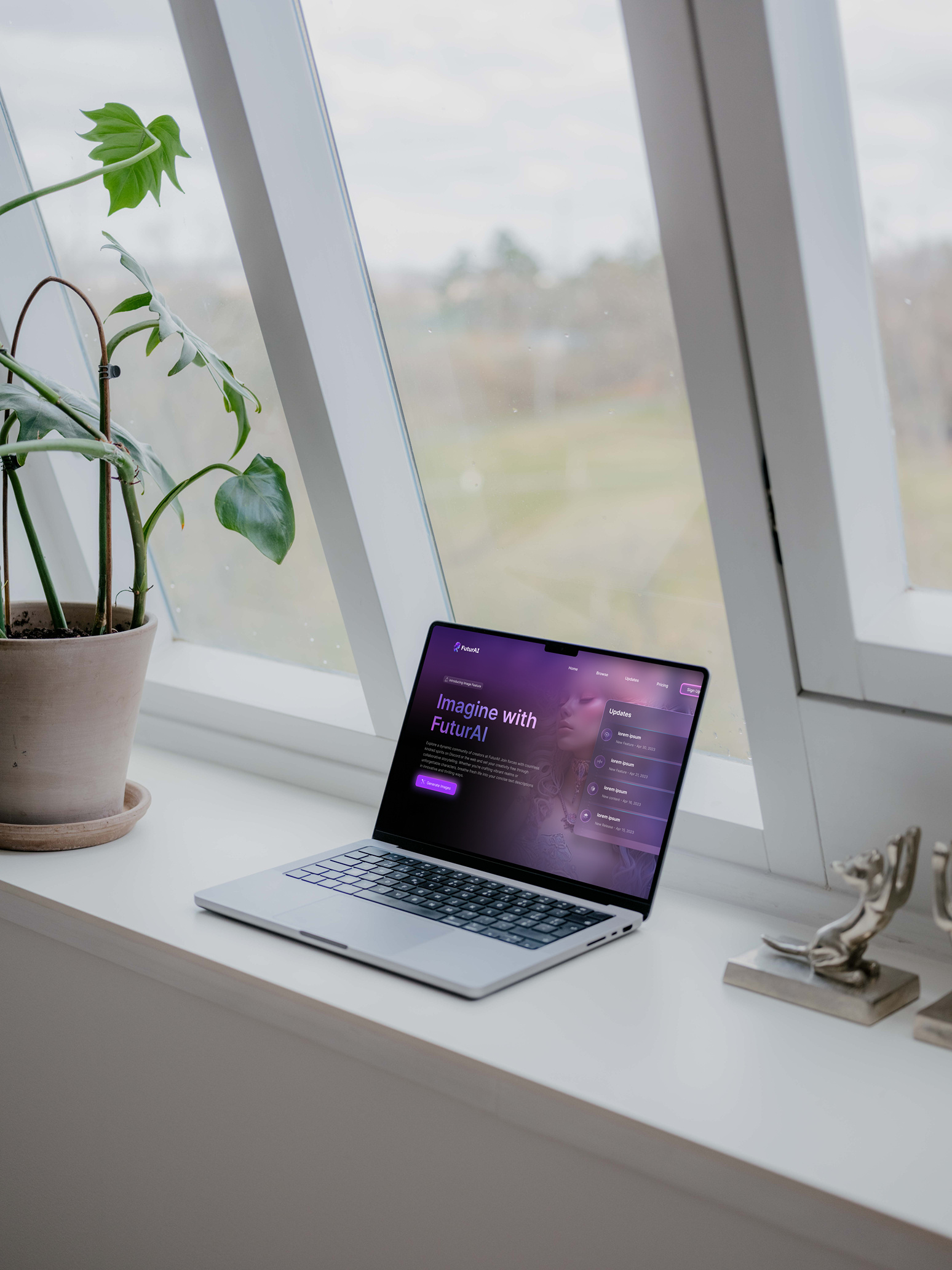 Image AI-Generator - FuturAI ai art ai generation art web design