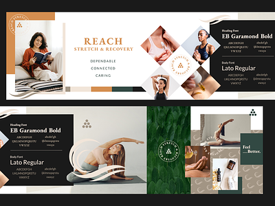 Stretch & Recovery Studio Stylescape branding graphic design stylescape ui