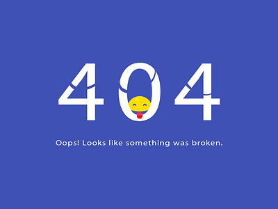 Fun 404 Not Found 404 page not found brand branding broken link error graphic design happy illustration illustrator ai liana oops photoshop psd print designer smiley tongue typo typography ui ux designer