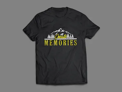 Create Memories Tshirt Design apparel branding clothing graphic design illustration logodesign logotype pattern t shirt t shirt design tshirt tshirt design tshirtdesign vector