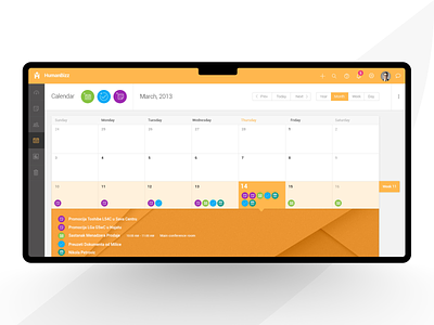 TeoDesk-Calendar module application proposal management web app