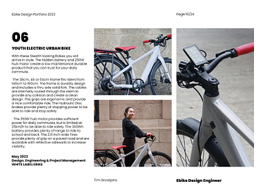 Youth Electric Urban Bike 3d branding