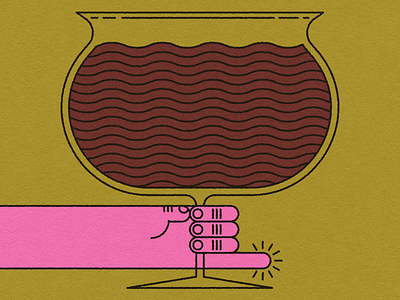 Vectober 23 12 // Goblet goblet hand illustration line art pinkyup vectober wine
