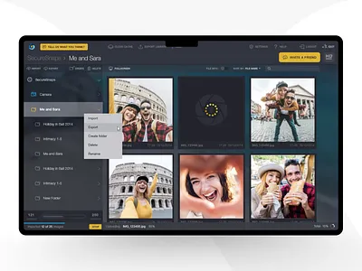 SecureSnaps application web app