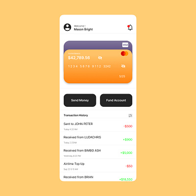 Wallet App ui app design figma ios ui ux web