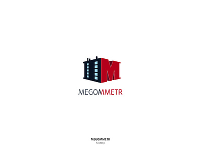 Megommetr factory Logo branding design graphic design graphics logo