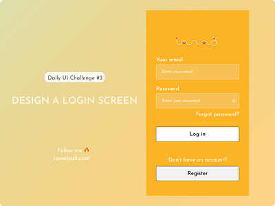Daily UI Challenge #003 app design branding challenge figma illustration latest design login logo modern ui