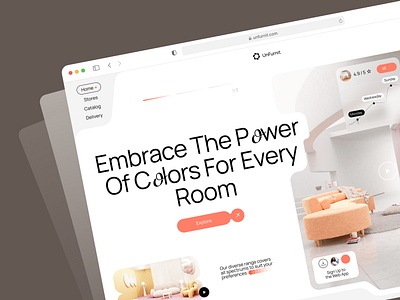 Furniture website 💻 3d design figma furniture home house interface landing landingpage logo room shot typography ui ui ux usability ux web webdesign website