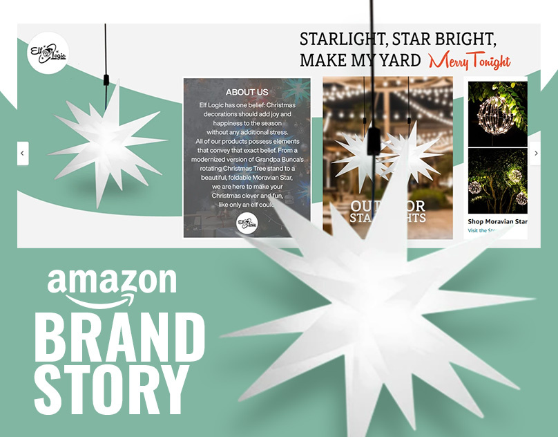 Amazon Brand Story// Christmas Decoration amazon branding brandstory graphic design logo