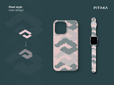 Pitaka phone case and watch band in pixel style band case mobile pattern phone pitaka pixel watch
