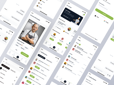 Cook Together Mobile App UI Design app ui cooking app mobile app mobile dashbaord mobile ui recipe app ui uiux