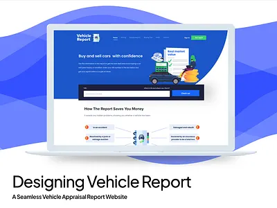 Vehicle report show case ui design vehicle website