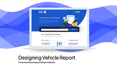 Vehicle report show case ui design vehicle website