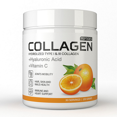 Collagen label design graphic design label design