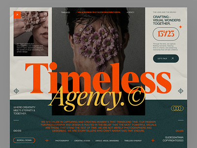 Timeless Agency Website ⚡ agency agency website design design graphic design home page homepage landing page landingpage layout layout design typhography ui ui design ux ux design web agency web design website website agency website desigm
