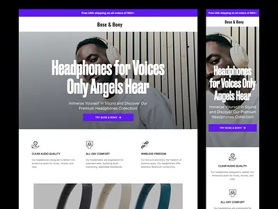 Landing Page - DTC Brand design dtc ecommerce ecommerce bra ecommerce landing page ecommerce site landing page landing page design minimal ui store ui ui ux design uiux user experience ux design web web ui webdesign