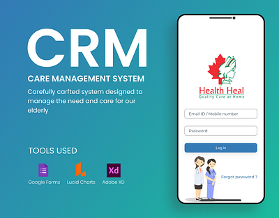 Care Management System branding graphic design ui