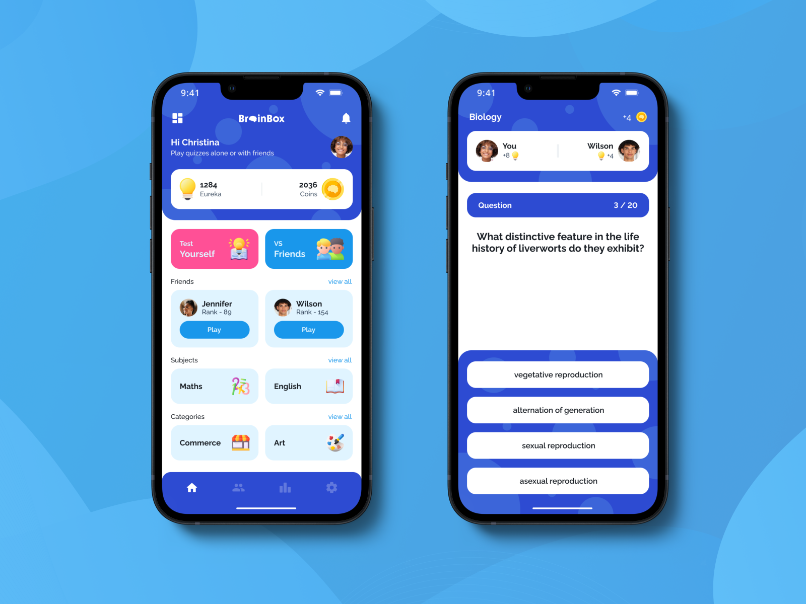 BrainBox - Quiz Mobile App by Taiwo Olasunkanmi Samuel on Dribbble