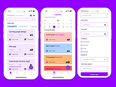 Task App app figma ios ui uidesgin uiux userinterfacedesgin ux