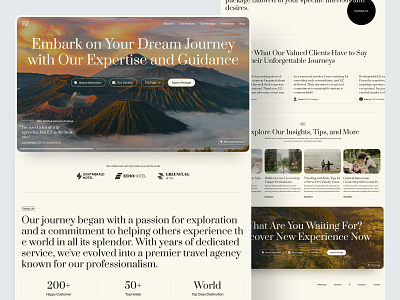 EZ - Trip Agency Landing Page accomodation airbnb booking holiday landing page package reservation travel travel agency travel planner trip trip agency ui ui design uiux vacation web design