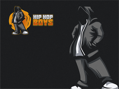 HIP HOP BOYS brand branding design graphic design illustration logo rebellion ui vector