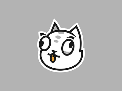 Cat :p animal cat cute design graphic design logo mascot simple teased vector