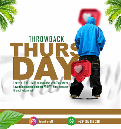 Thursday design 3d coreldraw graphic design social media thursday