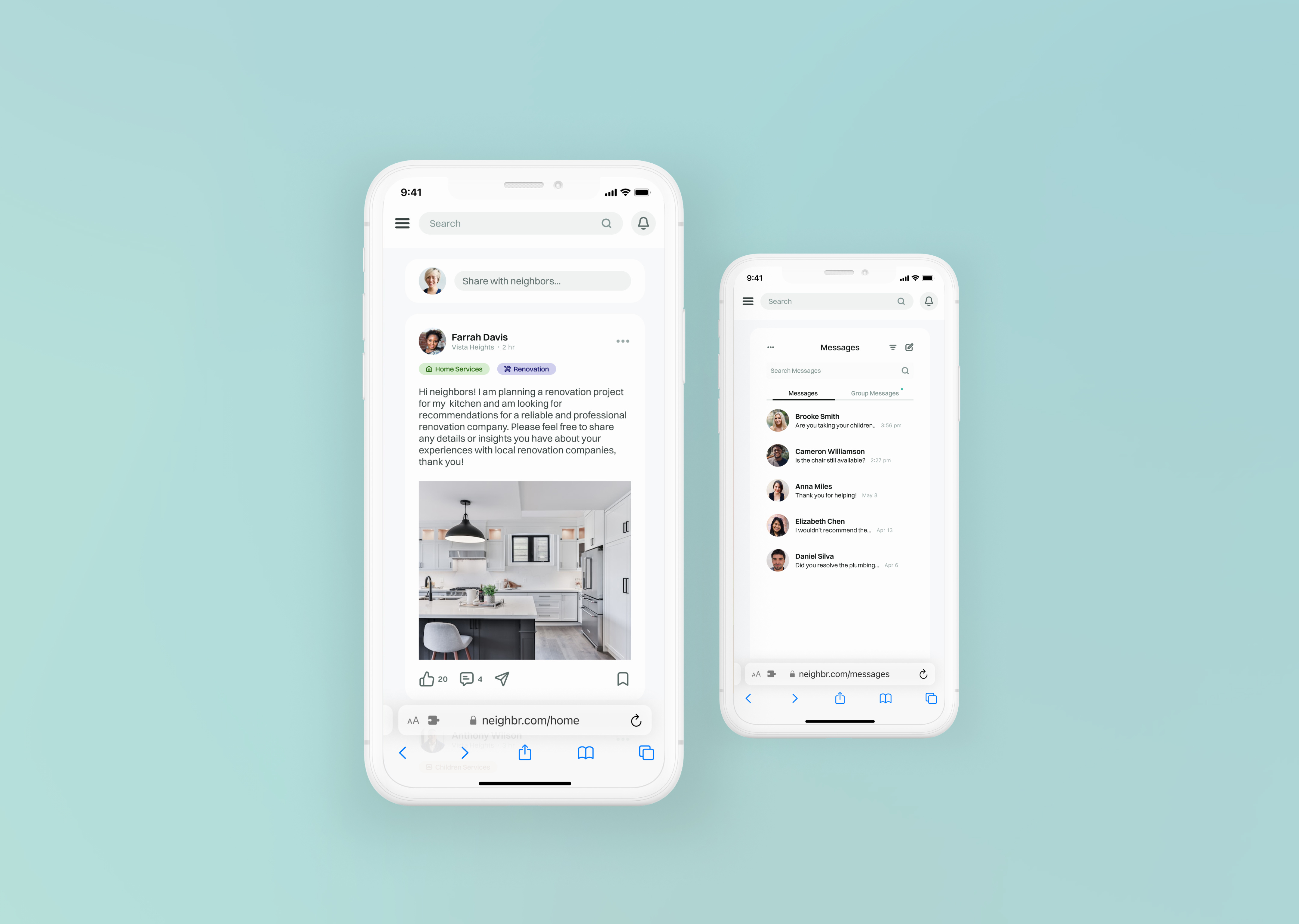 Web Platform Connecting Neighbors (Concept) platform product design ui design uiux ux design web